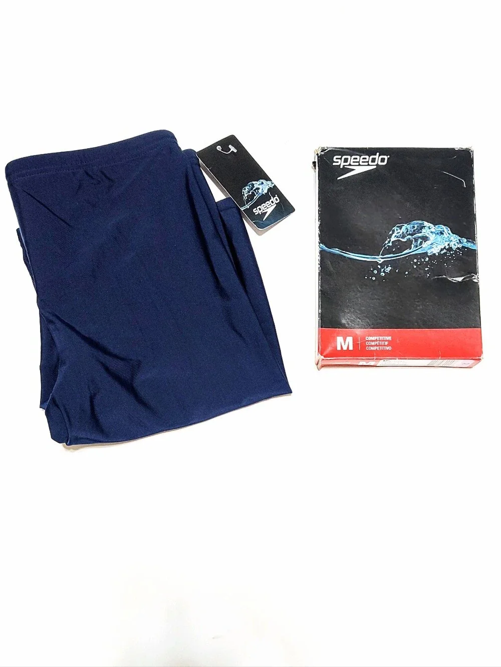 Speedo ProLT Jammer Men's Sz 32 Navy Competitive Swim Race Suit 8051480